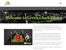Tablet Screenshot of greenclockfilms.com